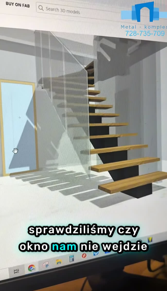 Wizualizacja 3D schodów w procesie projektowym